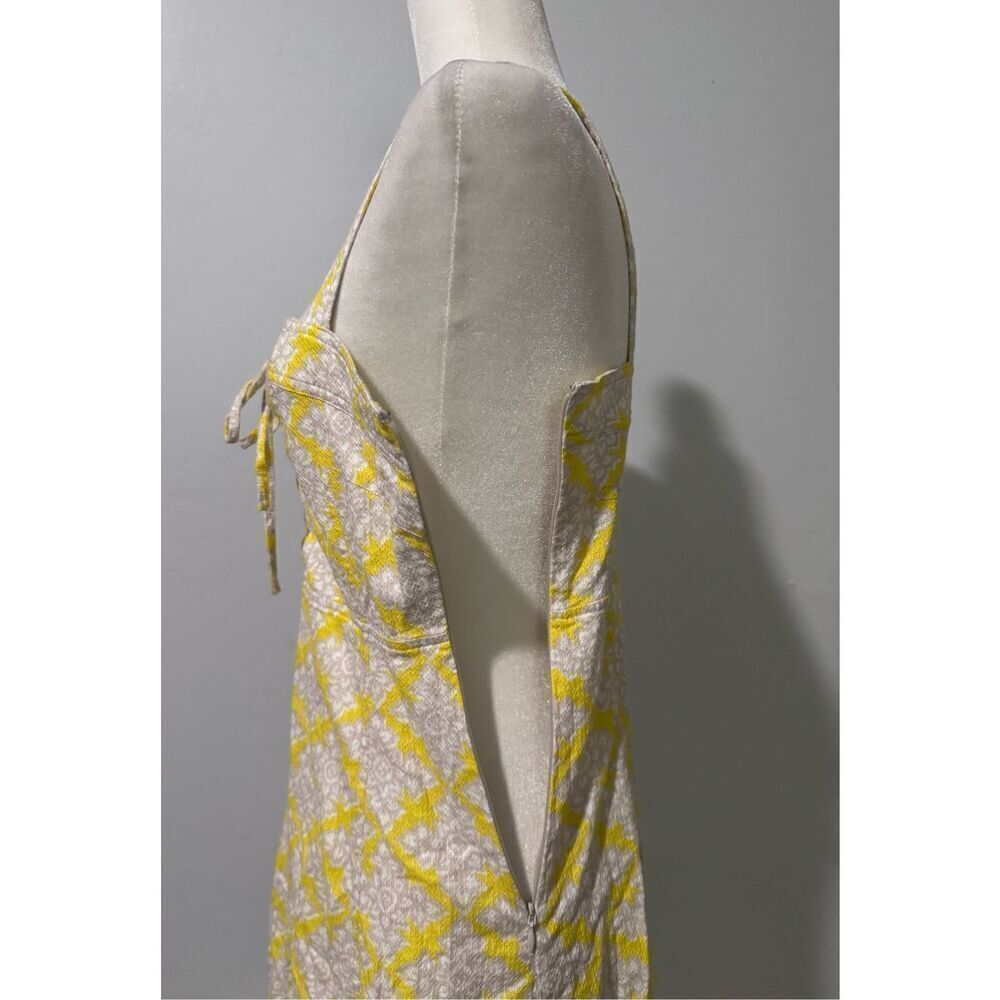Diane Von Furstenberg luxe lace up henna diamonds print mini dress 6 - Picture 6 of 13